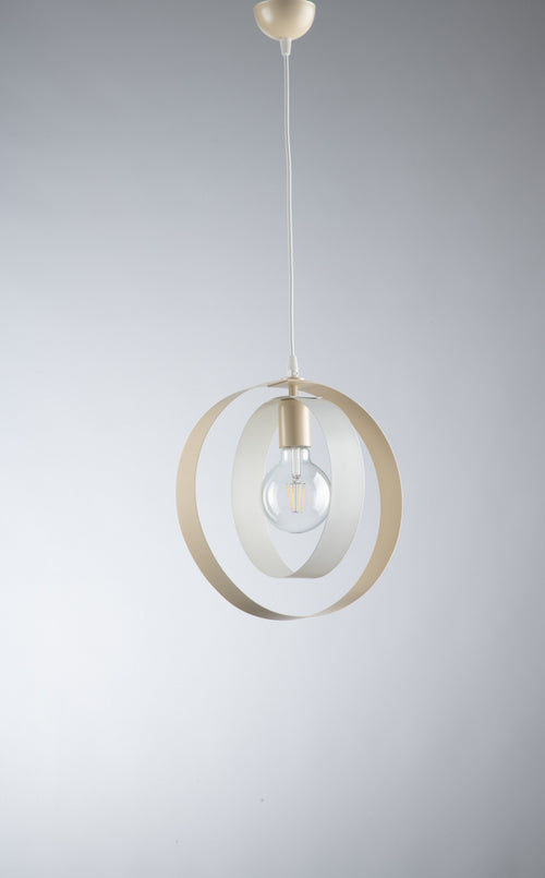 LAMPADARIO ALICE 1L B/BEIGE