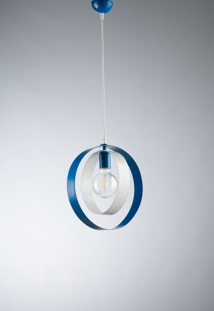 LAMPADARIO ALICE 1L B/BLU